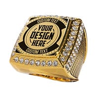 TrophySmack guarantee shield for high-quality custom fantasy sports trophies.