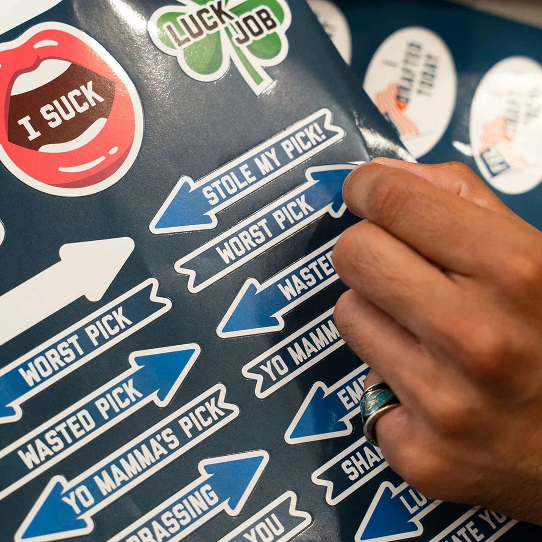 TrophySmack 2025 Fantasy Footballers Draft Board Kit - 12, 10, 8 Team