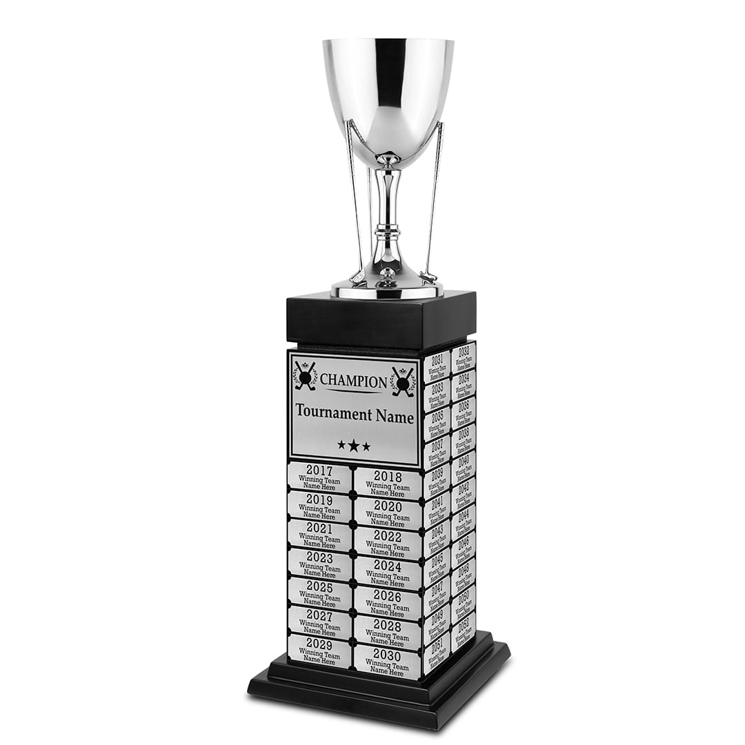 TrophySmack 24" Golf Cup Perpetual Tower Trophy