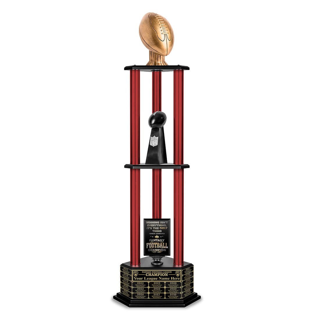 TrophySmack 26-56” Antique Gold Football Championship Trophy