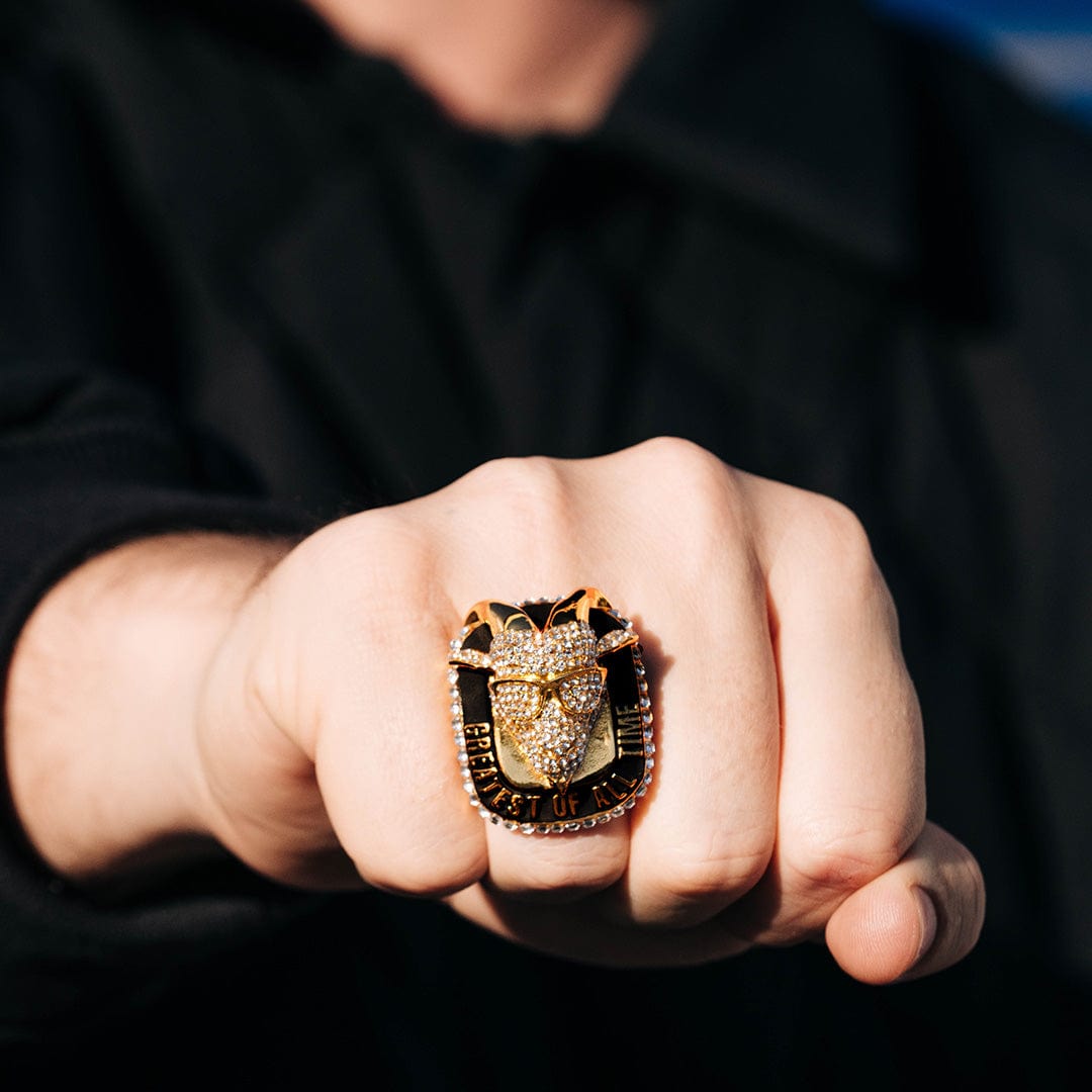 TrophySmack Blinged Out GOAT Championship Ring