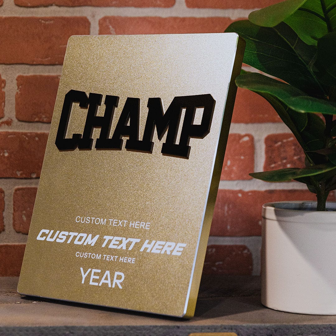 TrophySmack Champ Custom Metal Plaque