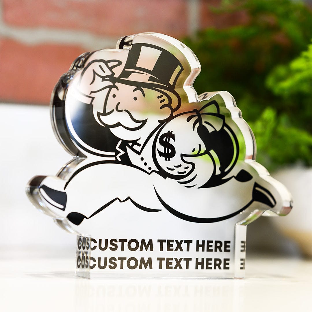 TrophySmack Custom Acrylic Monopoly Man Trophy