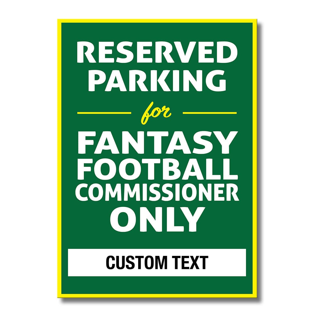 TrophySmack Custom Reserved Parking for Commissioner  - Metal Wall Art