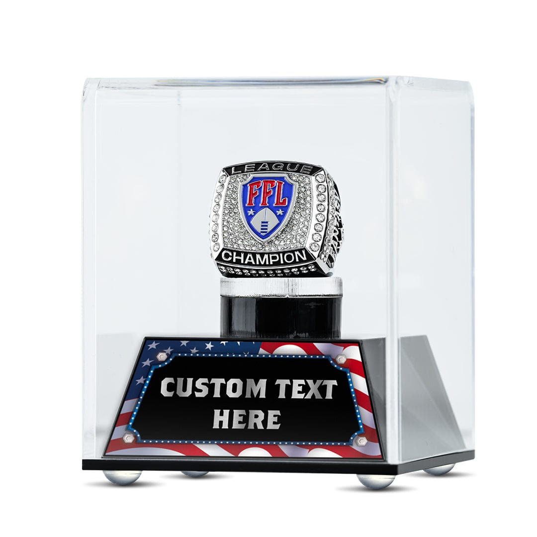 TrophySmack "Design Your Own" Championship Ring Display Case