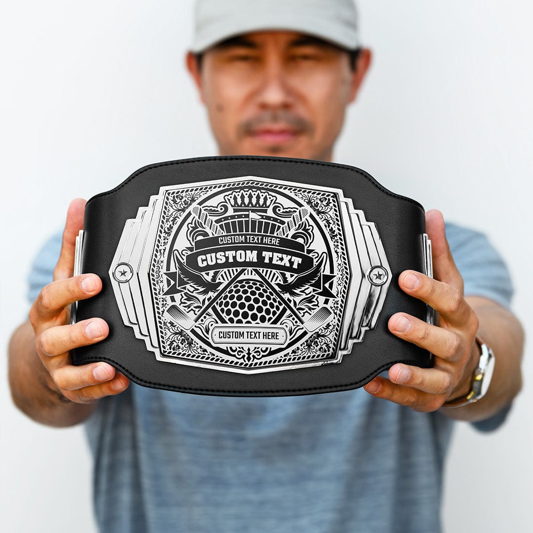 TrophySmack Golf Crest 2lb Customizable Youth Belt