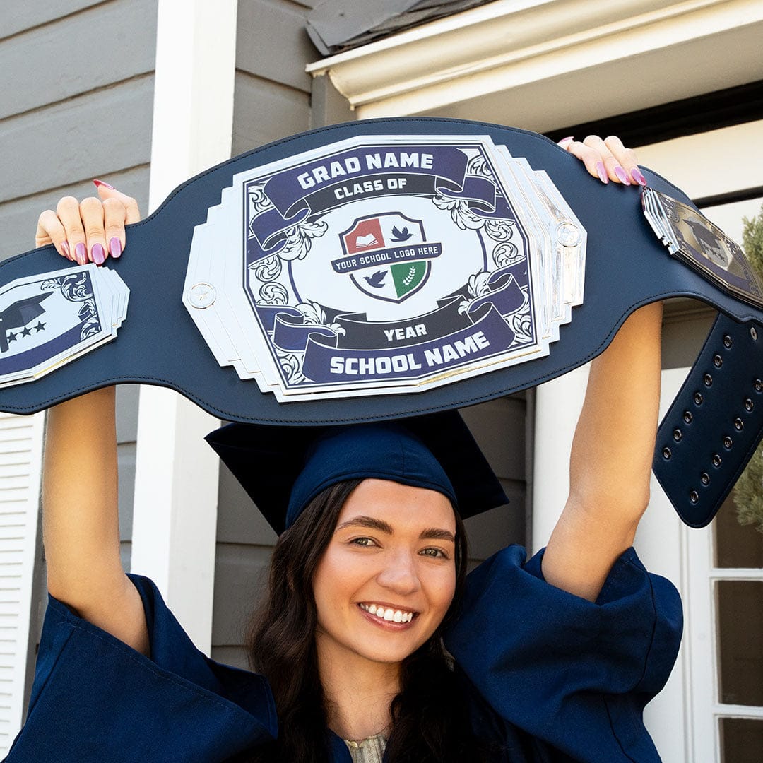 TrophySmack Graduation Gift 6lb Regal Championship Belt