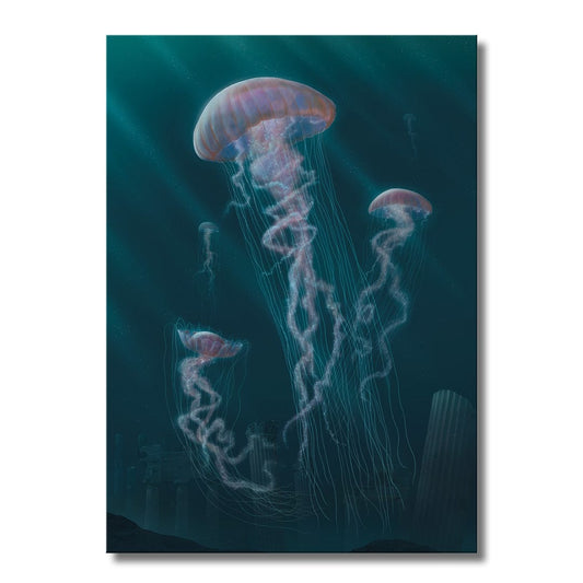 TrophySmack Jellyfish in the Deep - Metal Wall Art