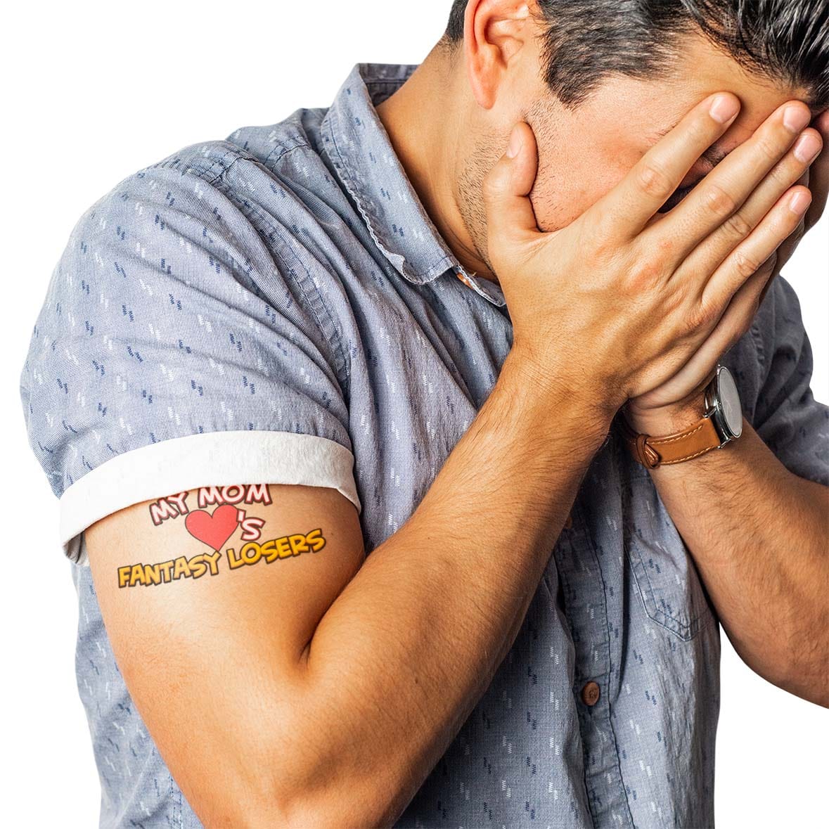 TrophySmack My Mom Hearts Losers Tattoo