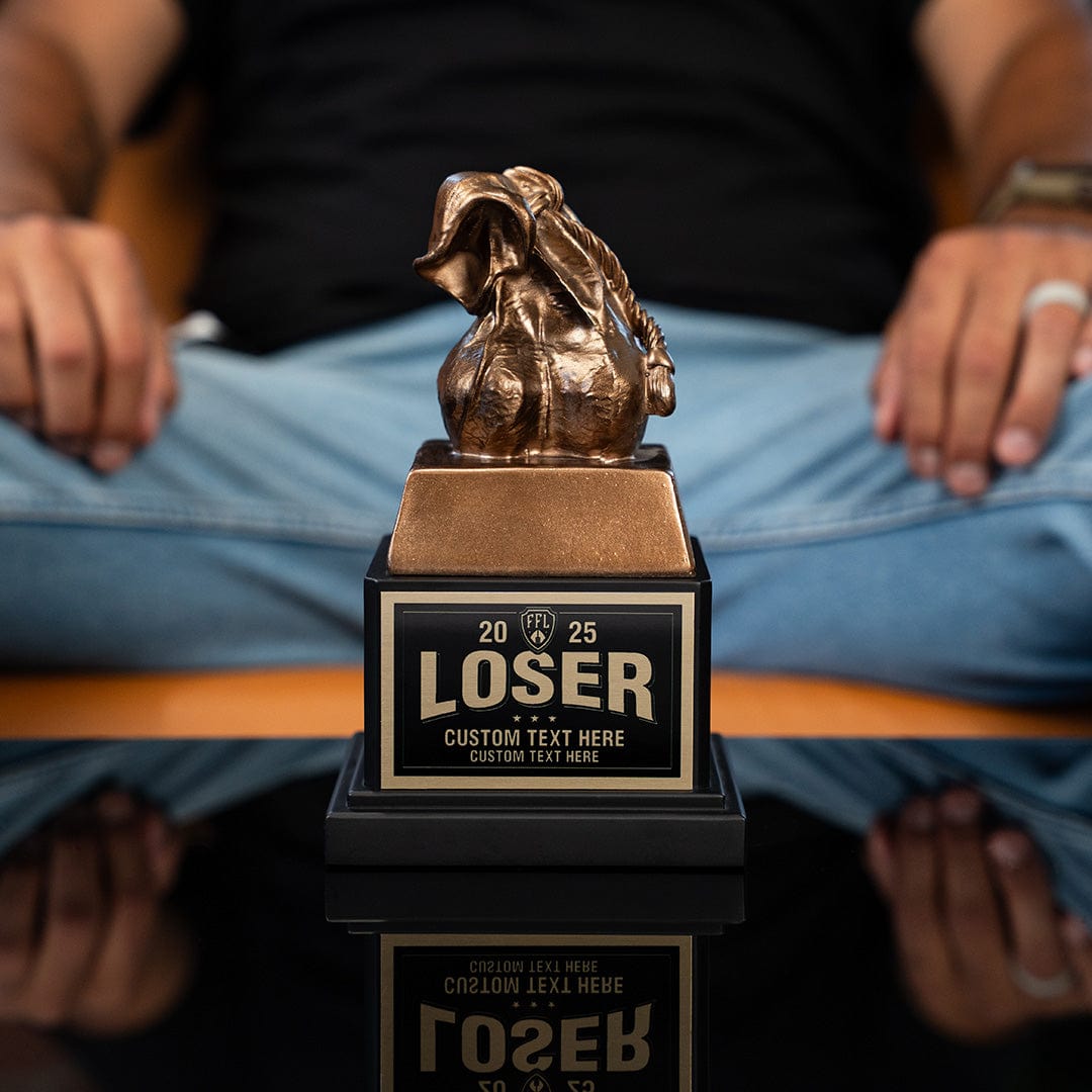 TrophySmack Sacko Fantasy Football Loser Mini Base Trophy