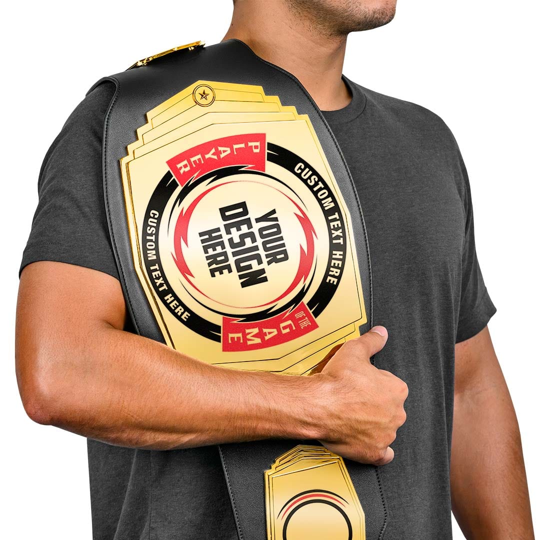 custom championship belt for the ultimate player of the game, 6lb weight
