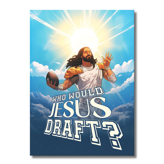 TrophySmack Who Would Jesus Draft Clouds - Metal Wall Art