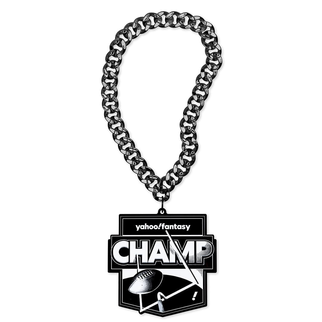 TrophySmack Yahoo! Fantasy Football Champ Chromatic Chain - Goal Post Edition