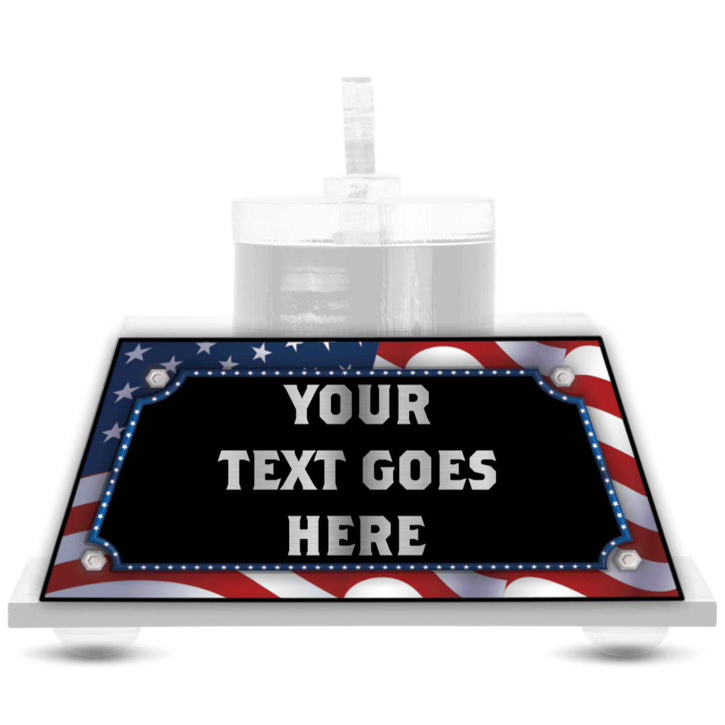 Design your own nameplate for TrophySmack’s ring case with customizable options