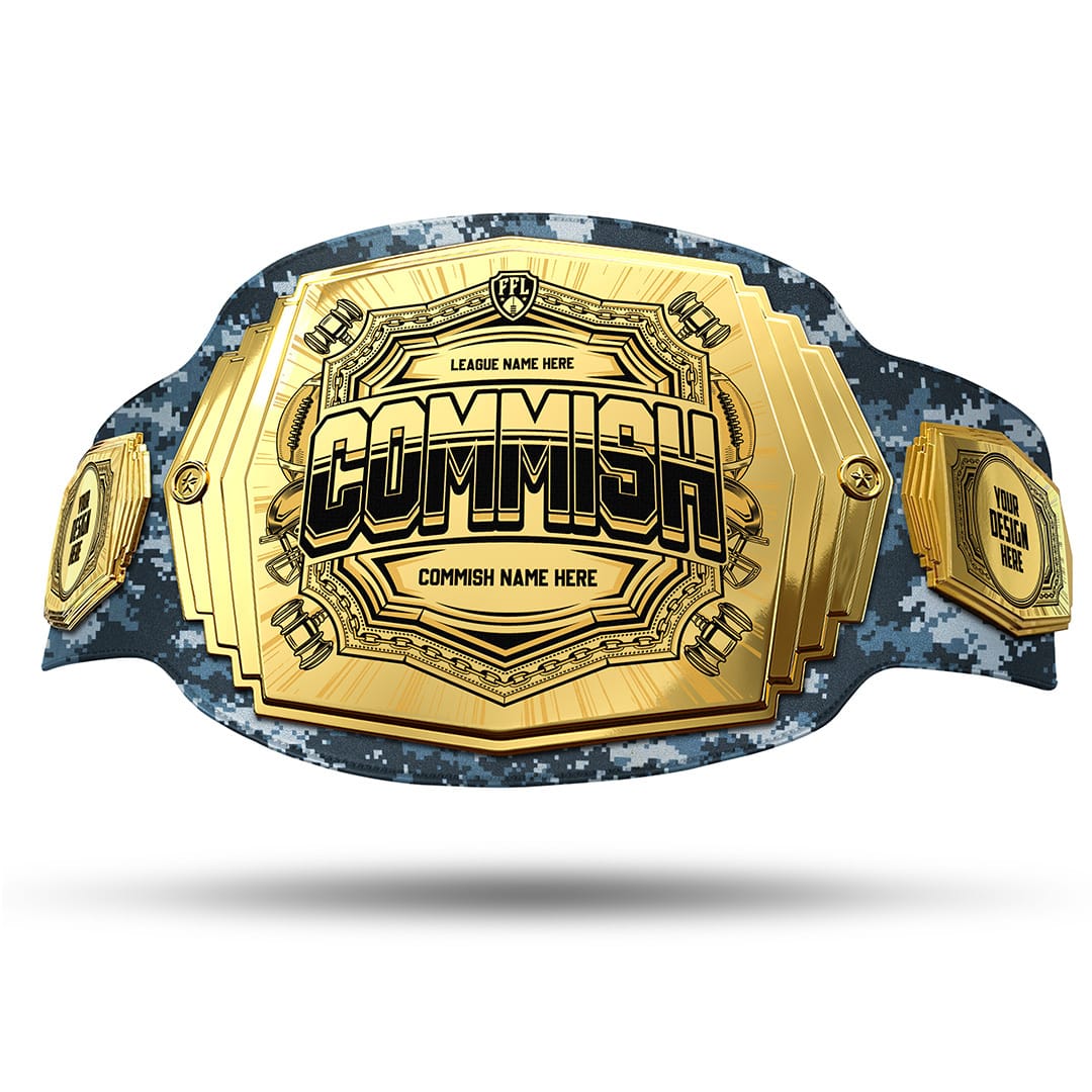 Commish 6lb Fantasy Football Custom Championship Belt