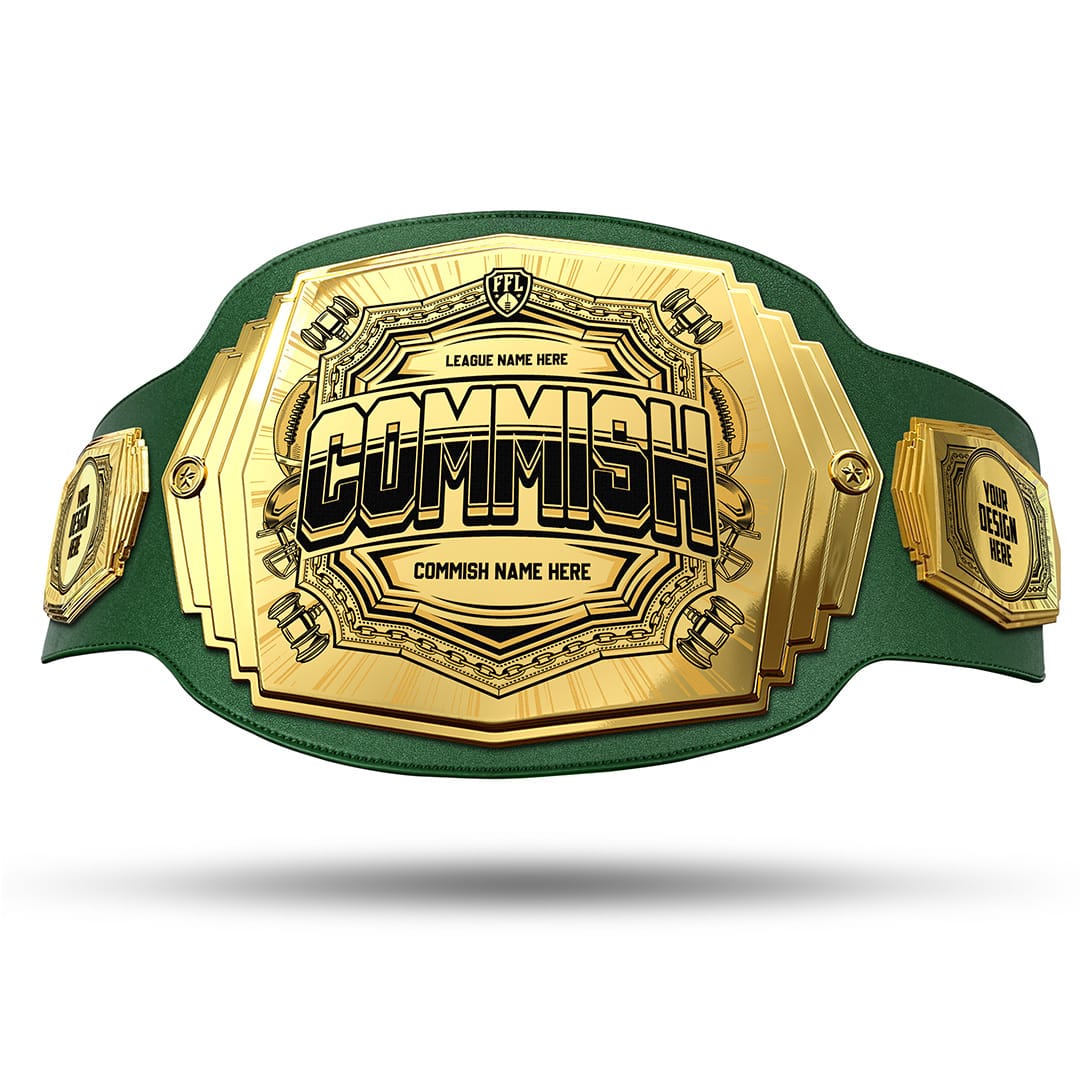 Commish 6lb Fantasy Football Custom Championship Belt
