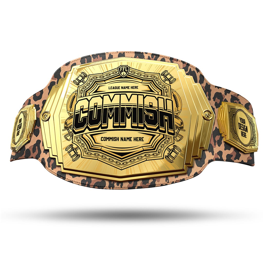 Commish 6lb Fantasy Football Custom Championship Belt