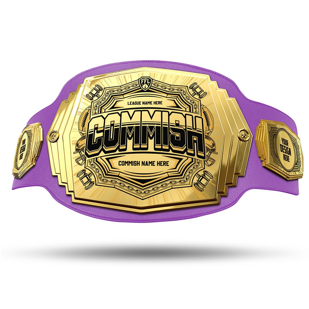 Commish 6lb Fantasy Football Custom Championship Belt