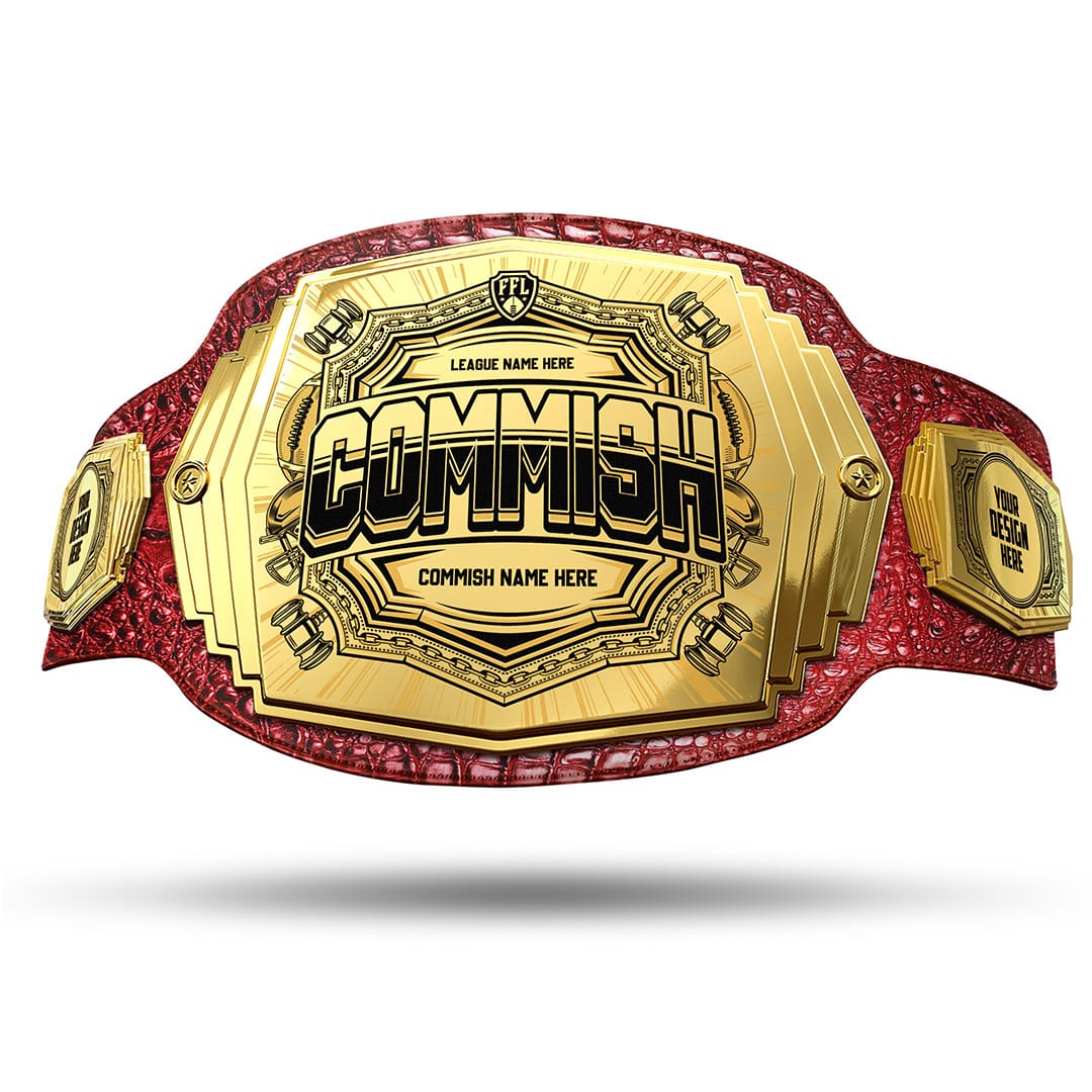 Commish 6lb Fantasy Football Custom Championship Belt