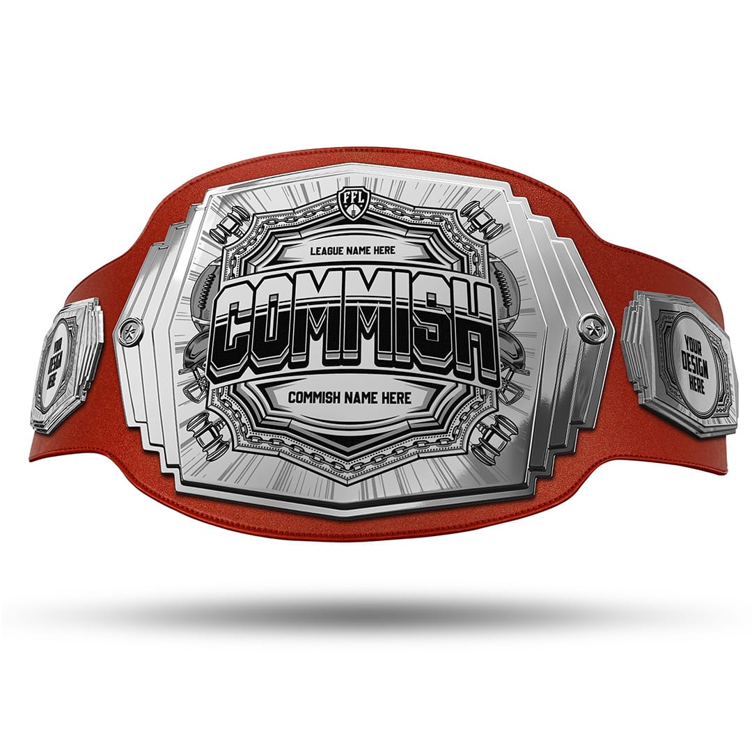 Commish 6lb Fantasy Football Custom Championship Belt