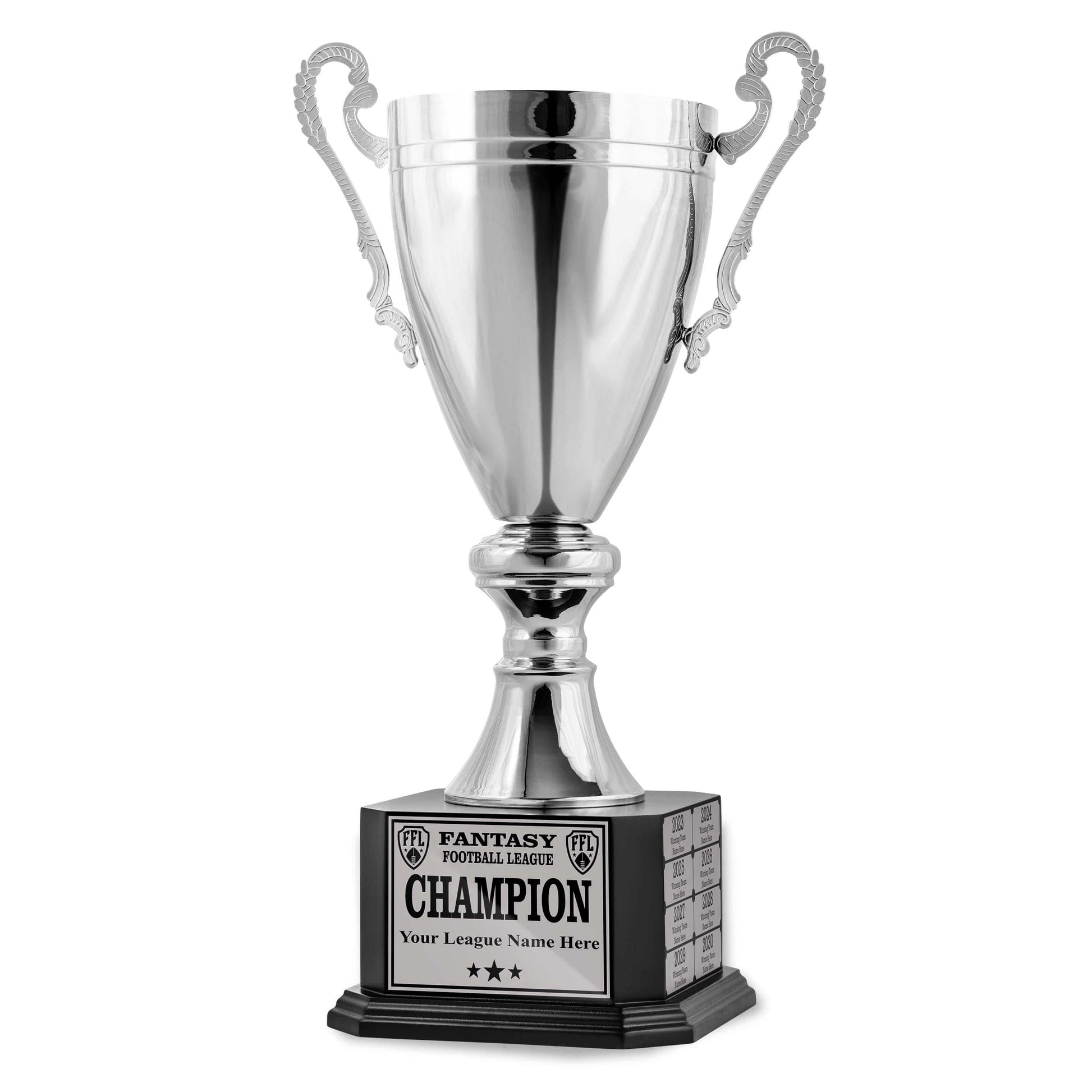 fantasychamps 20" Perpetual King's Cup Trophy - Silver