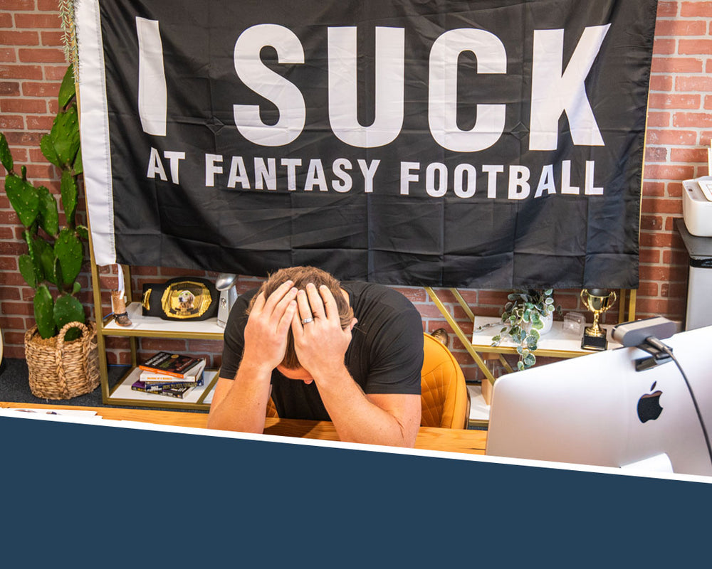 I Suck At Fantasy Football Flag 6ft