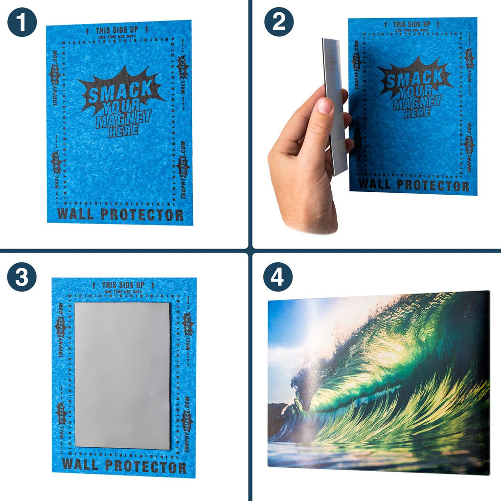 Poster Wall Mount for Metal Wall Art 5 PACK TrophySmack