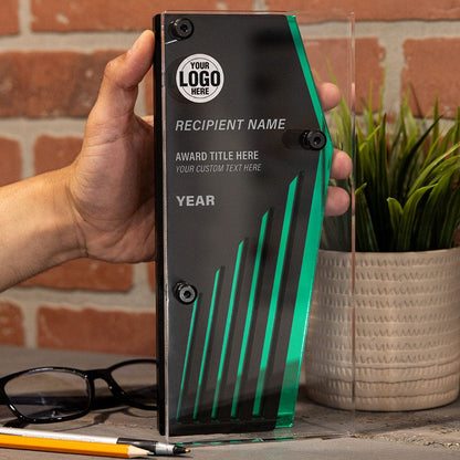 TrophySmack 10" Momentum Custom Acrylic Award