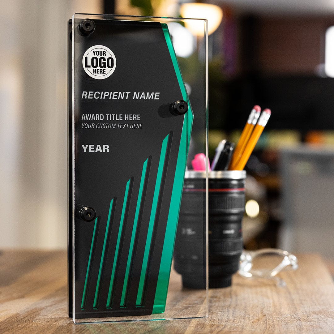 TrophySmack 10" Momentum Custom Acrylic Award