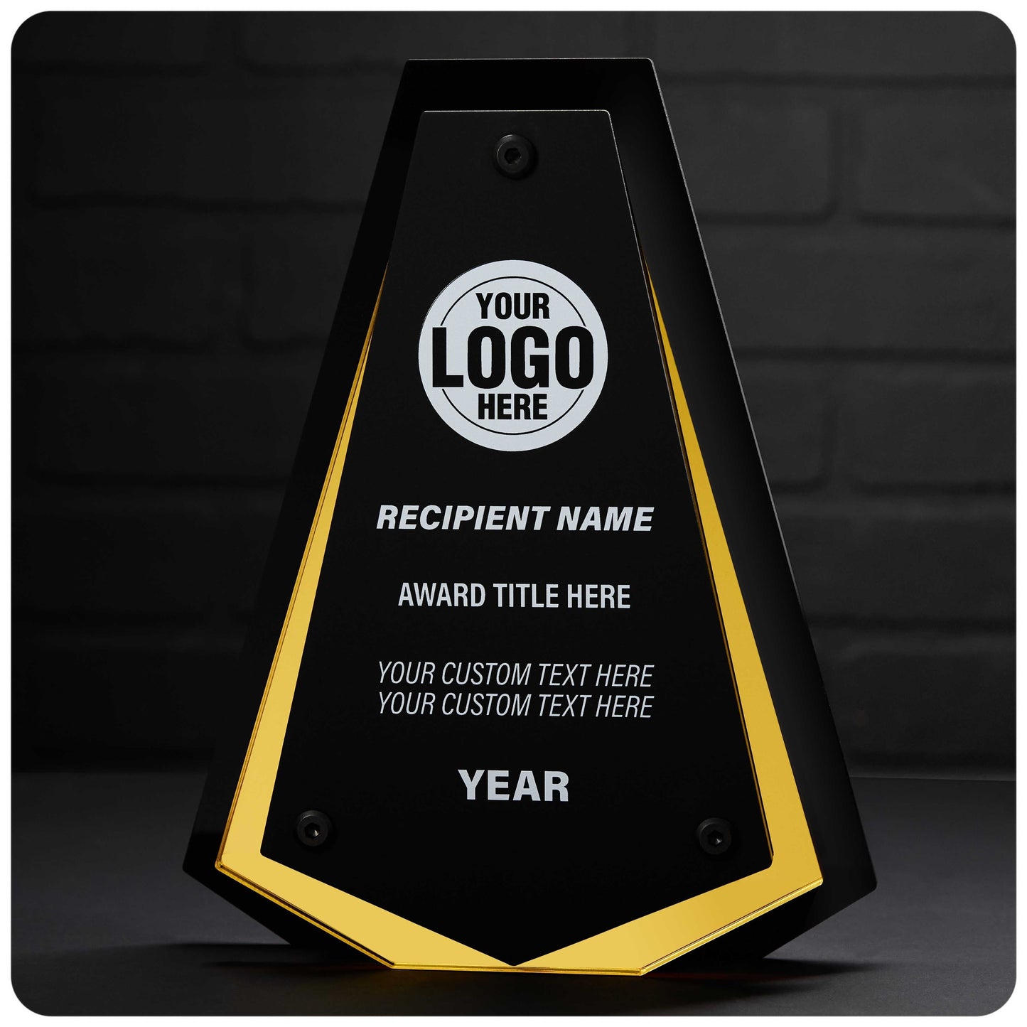 TrophySmack 10" Pinnacle Custom Acrylic Award