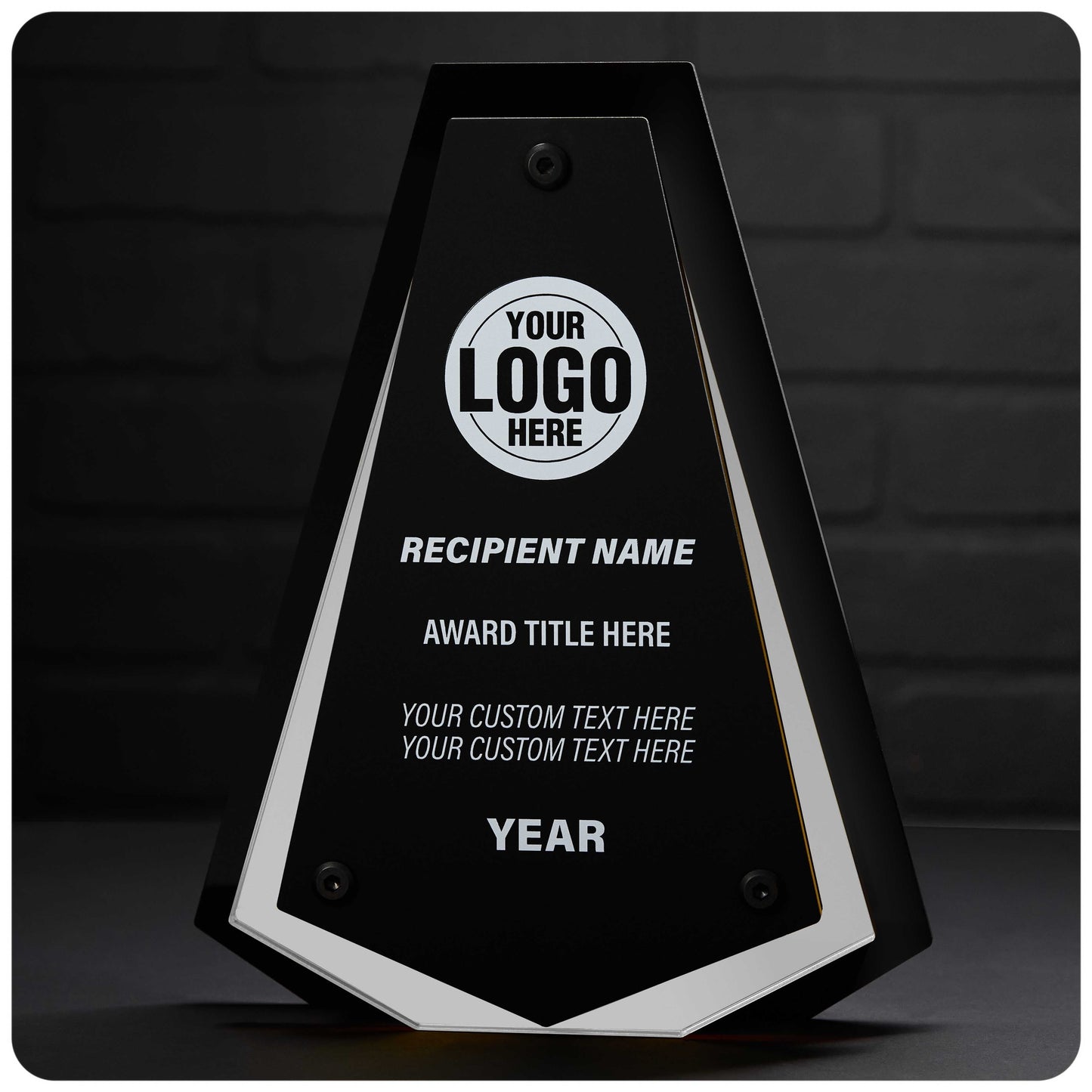 TrophySmack 10" Pinnacle Custom Acrylic Award