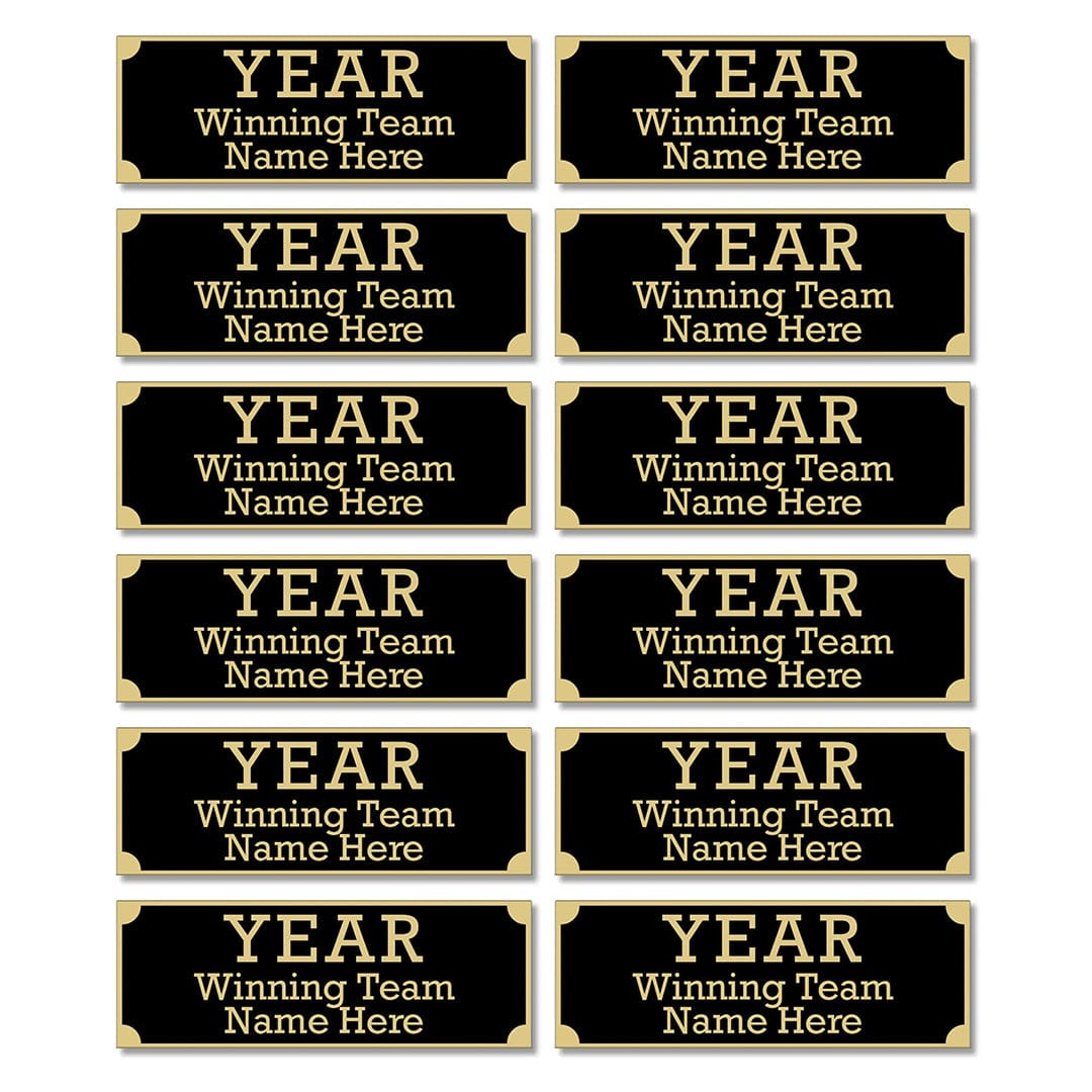 TrophySmack 12 Years of Engraved Name Plates