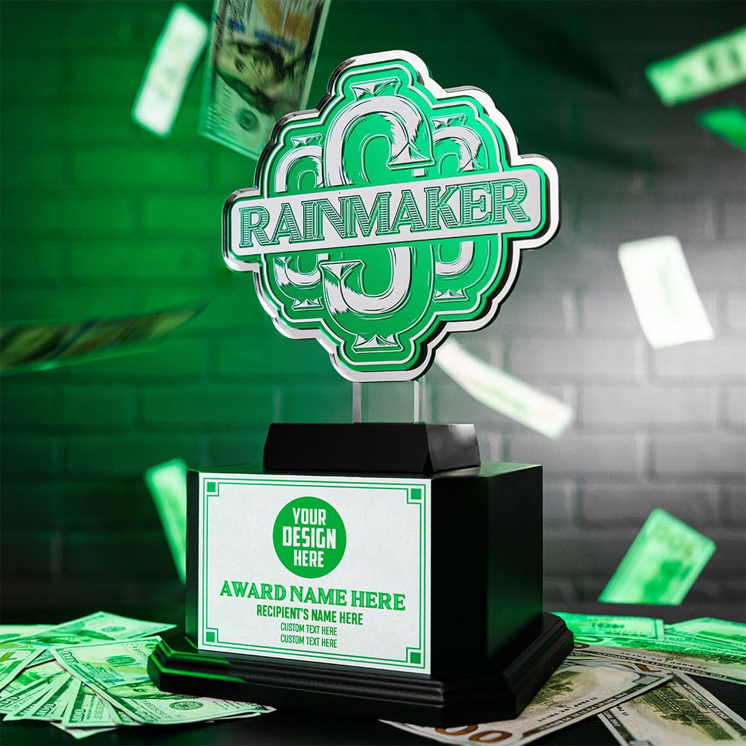 TrophySmack 14" Rainmaker Square Base Trophy