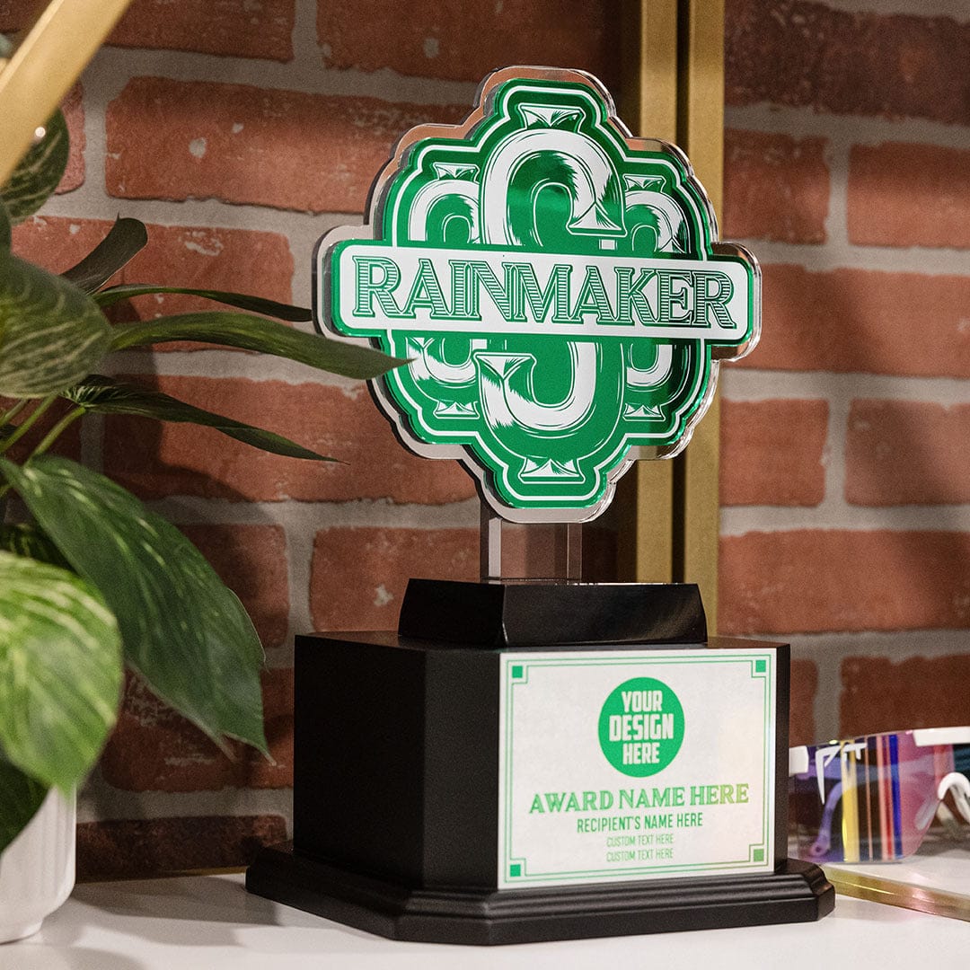 TrophySmack 14" Rainmaker Square Base Trophy