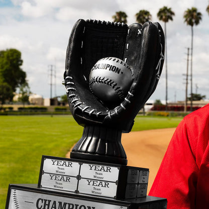 TrophySmack 17" Baseball Tiered Perpetual Trophy