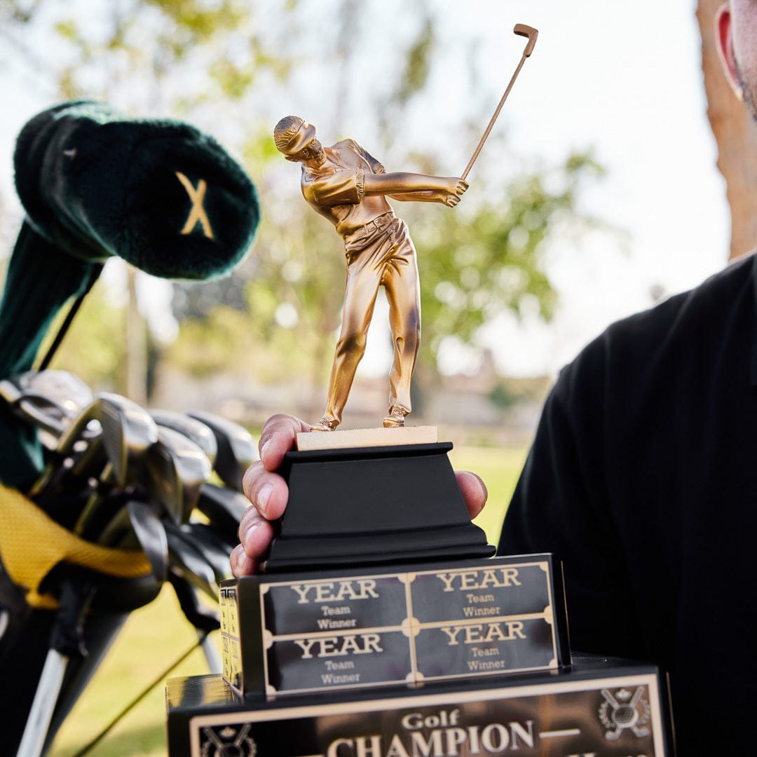 TrophySmack 17" Golf Champion Tiered Perpetual Trophy