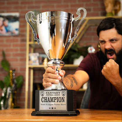 TrophySmack 20" Perpetual King's Cup Trophy - Silver