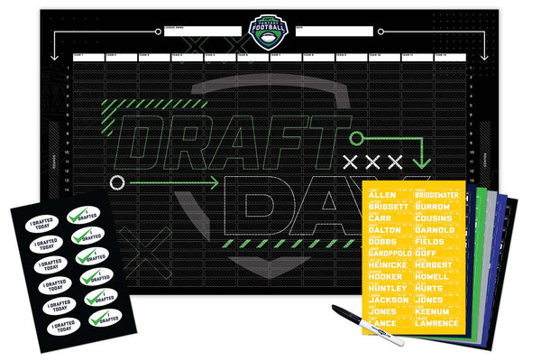 Fantasy Football Live Draft Board Kit with Ring – TrophySmack