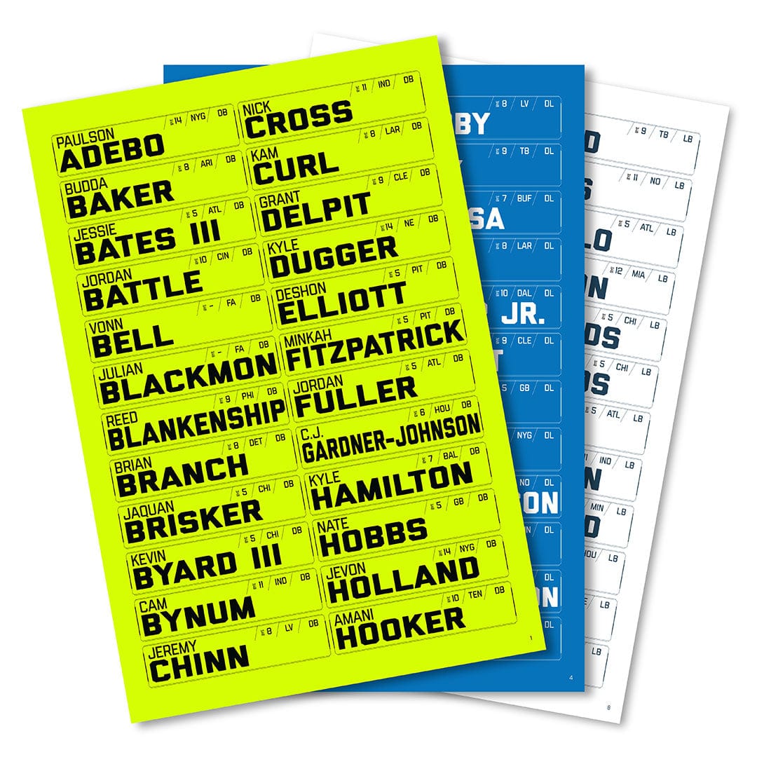 2025 IDP Draft Board Sticker Pack - TrophySmack