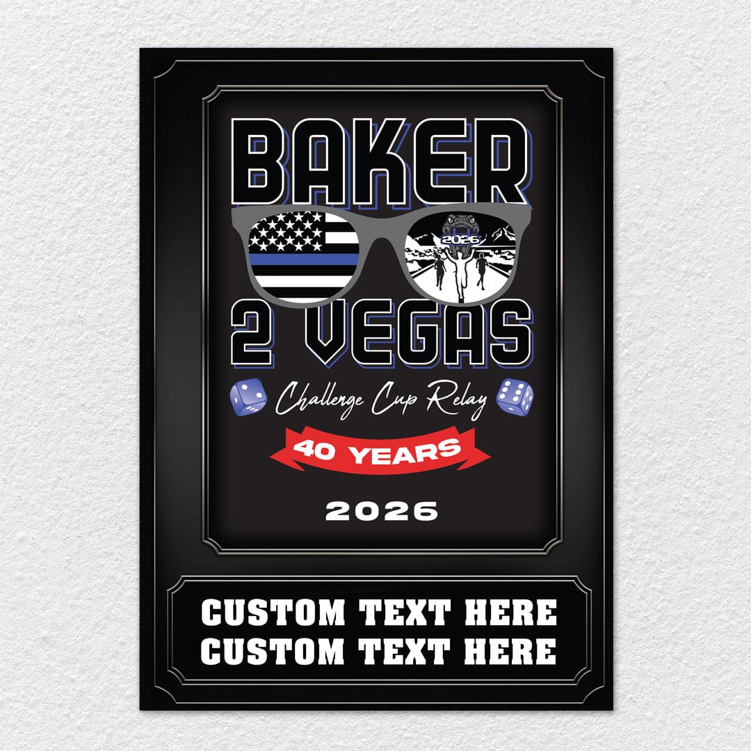 TrophySmack 2026 Baker To Vegas Metal Wall Art