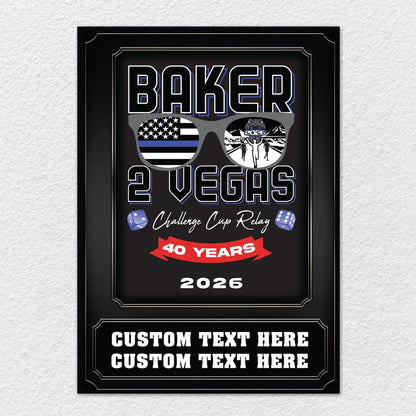 TrophySmack 2026 Baker To Vegas Metal Wall Art