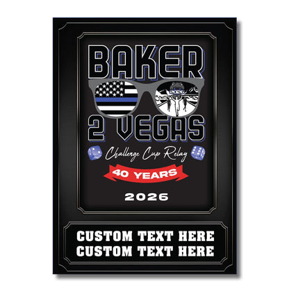TrophySmack 2026 Baker To Vegas Metal Wall Art