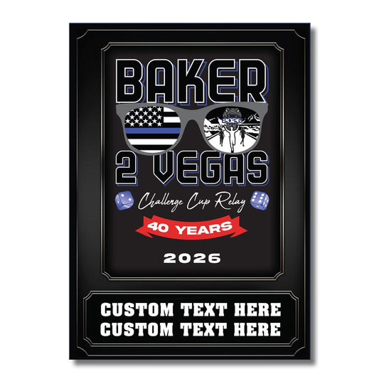 TrophySmack 2026 Baker To Vegas Metal Wall Art