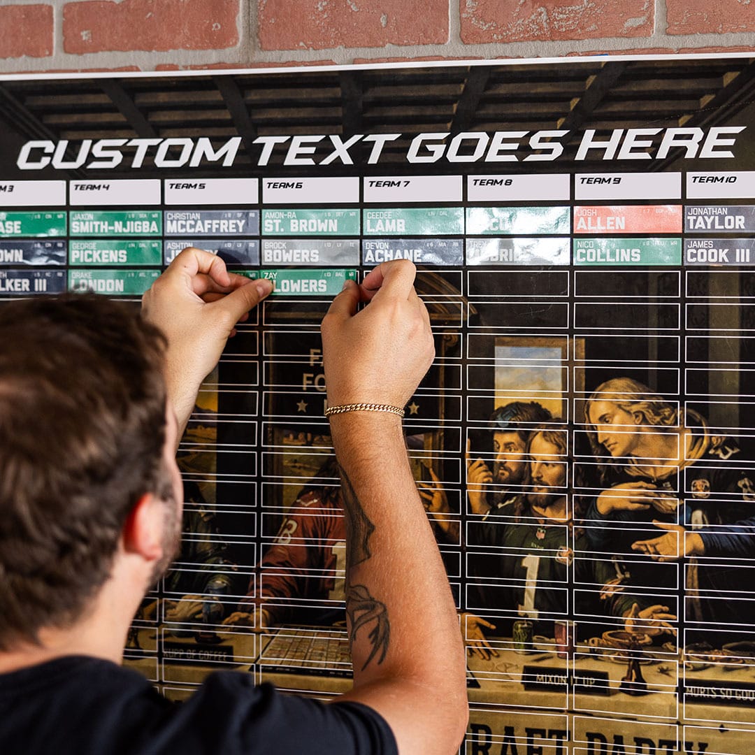 TrophySmack 2026 Custom Fantasy Football Draft Board