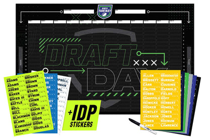 TrophySmack 2026 ESPN Fantasy Football Draft Board Kit - 12, 10, 8 team