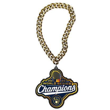 TrophySmack 2026 MLB World Series Champion Chromatic Turnover Chain