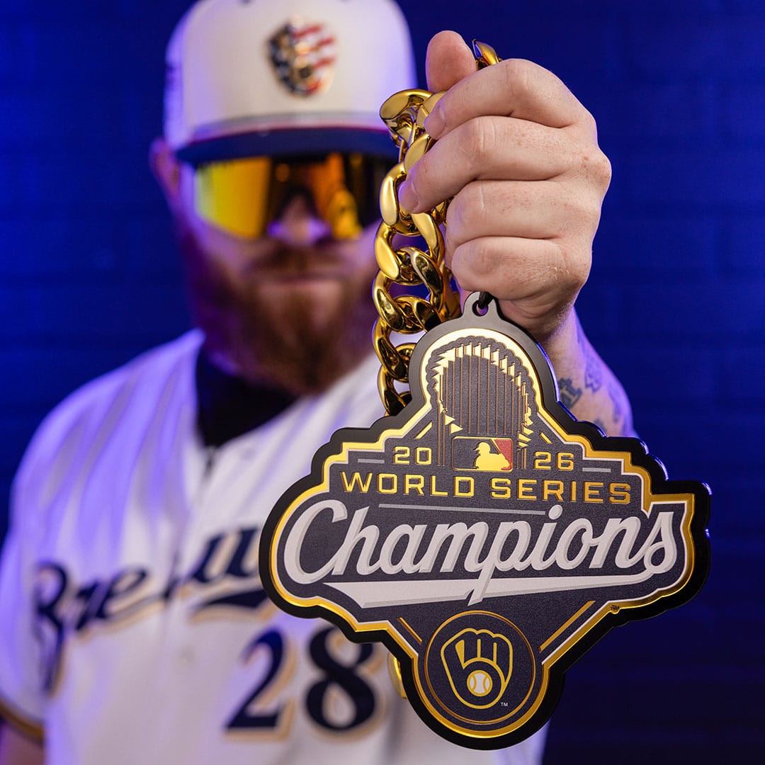 TrophySmack 2026 MLB World Series Champion Chromatic Turnover Chain