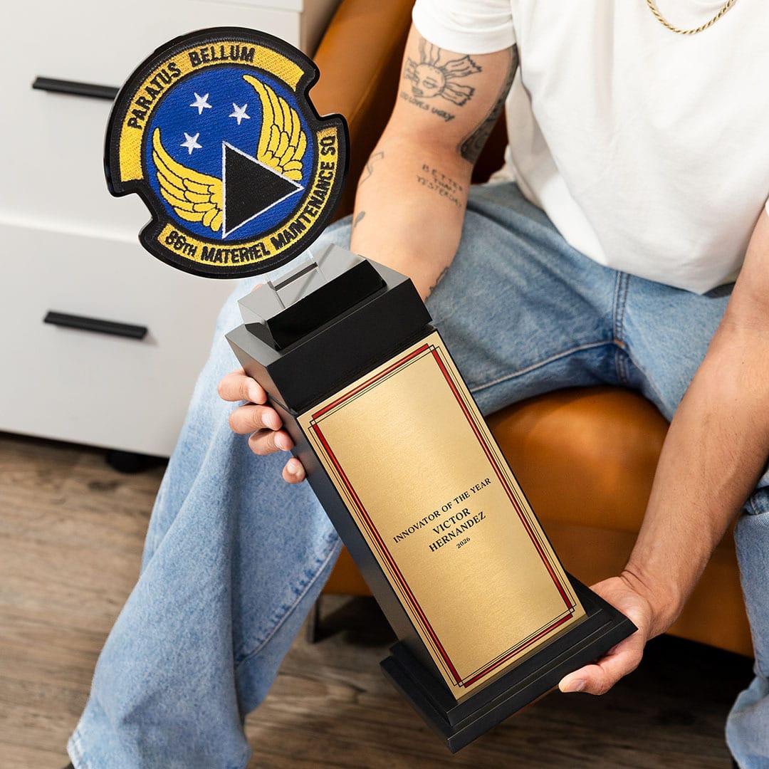 TrophySmack 22" Ultimate Custom Logo Tower Trophy