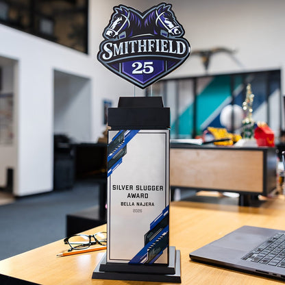 TrophySmack 22" Ultimate Custom Logo Tower Trophy