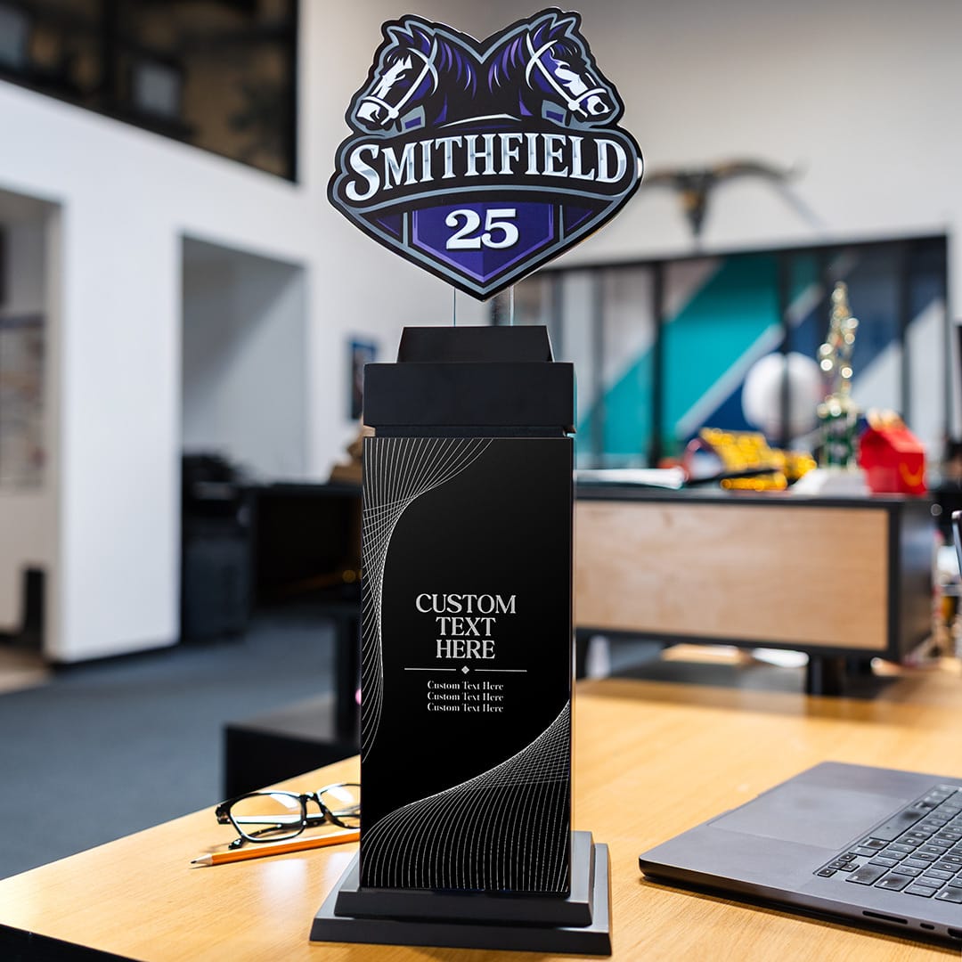 TrophySmack 22" Ultimate Custom Logo Tower Trophy